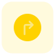 Turn right sign board signal arrows icon