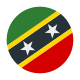 Saint Kitts And Nevis Circular icon