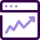 Web chart icon