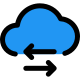 Data transfer from Cloud server to other devices icon