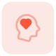 Psychology department for emotions and brain development icon