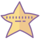 estrela desenhada à mão icon