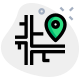 Map location of consignee parcel delivery method icon