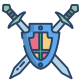 Knight Shield And Sword icon