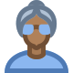 Person Old Female Skin Type 6 icon