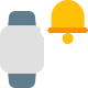 Modern Smartwatch used for multiple alarm control icon