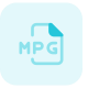 MPG file is a common video file that uses a digital video format and audio icon