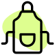 Apron as a chef's uniform to prevent mess icon