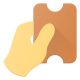 Hand Holding Voucher icon