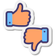 Thumbs Up Down Skin Type 1 icon