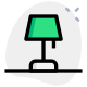 Table lampe for room study or office use icon