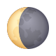 croissant de lune décroissant icon