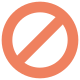 No entry lane for multiple lane entry icon