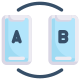 A b comparison icon
