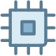 Computer chip icon