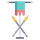 Spear And flag icon