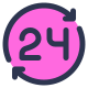 24 Hour Service icon