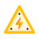 Electric hazard icon