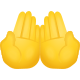 emoji de palmas para cima icon