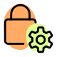 Internal settings for the high security lock icon