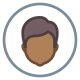 Circled User Male Skin Type 6 icon