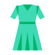 Vestido verde icon