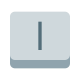 клавиша вертикальной линии icon