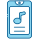 Smartphone Music Note icon