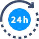 24 Hours Support icon