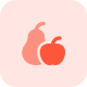 Fruits - apple and pear full of vitamins icon