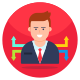 external-Choose-Direction-business-and-management-flat-circular-vectorslab icon