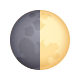 ultimo quarto di luna icon