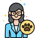 professions-vétérinaires-externes-flaticons-lineal-color-flat-icons icon