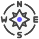 Points of the compass icon