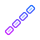 Linea discontinua icon