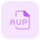 Files in AUP format can be opened with Audacity icon