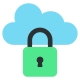external-Locked-Cloud-security-flat-vol-2-vectorslab icon