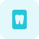 Dentist teeth report isolated on a white background icon