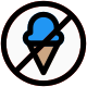 No ice cream allowed in a movie theater location icon