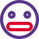 Grimacing nervous emoji face shared on internet icon