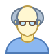 Person Old Male Skin Type 1 and 2 icon