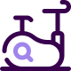 Stationery bicycle icon