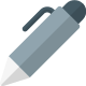 Writing office pen isolated on a white background icon