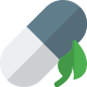Herbal medication for zero side effect icon