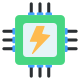 외부 마이크로프로세서-전력 및 에너지-플랫-vol-2-벡터슬랩 icon
