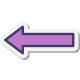 Flecha izquierda larga icon