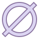 Symbole nul icon