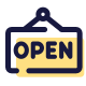 Open Sign icon