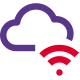 Wireless connection of cloud drive file access icon