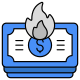 Financial Burning icon